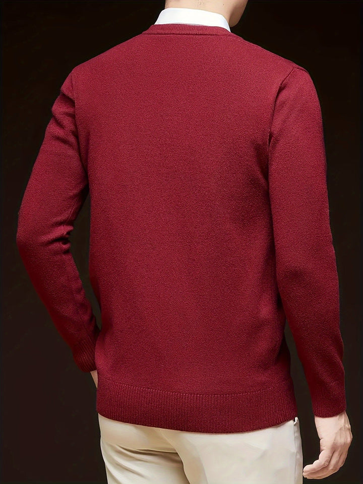 Viterax - Cross Border V-Neck Knitted Sweater