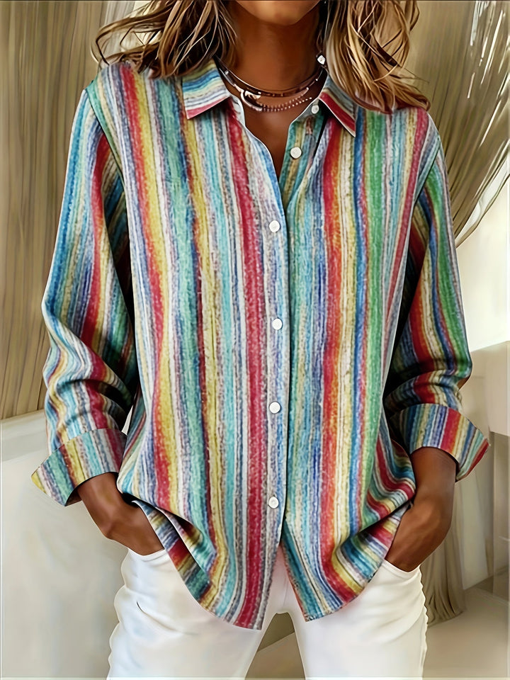 Chamique - Long Sleeve Button-Up Shirt