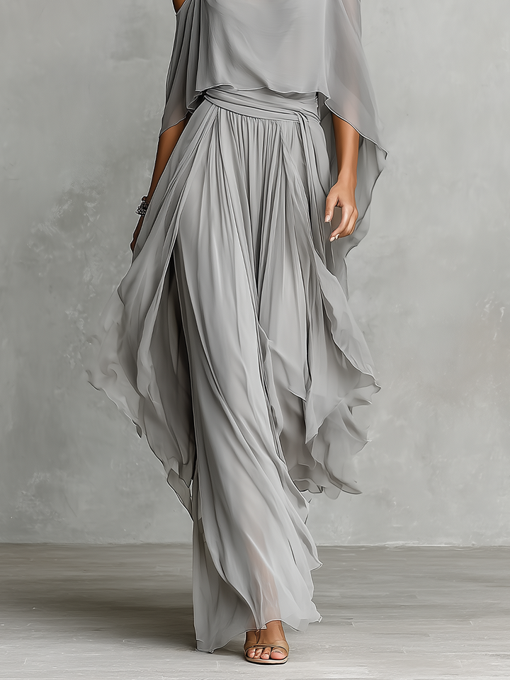 Roneeta - Flowing Strappy Top And Trousers Set