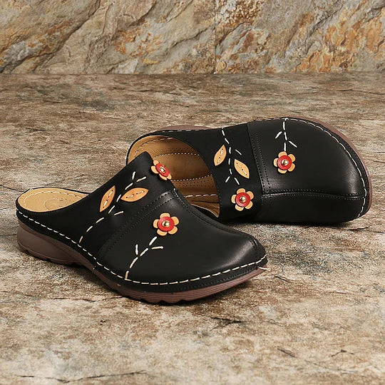 Janeth - Wedge Leather Sandal