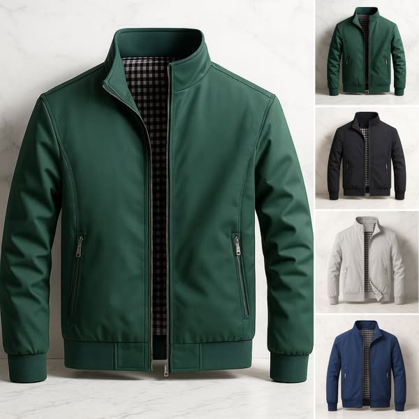 Charith - Casual Long Sleeve Jacket With Zipper