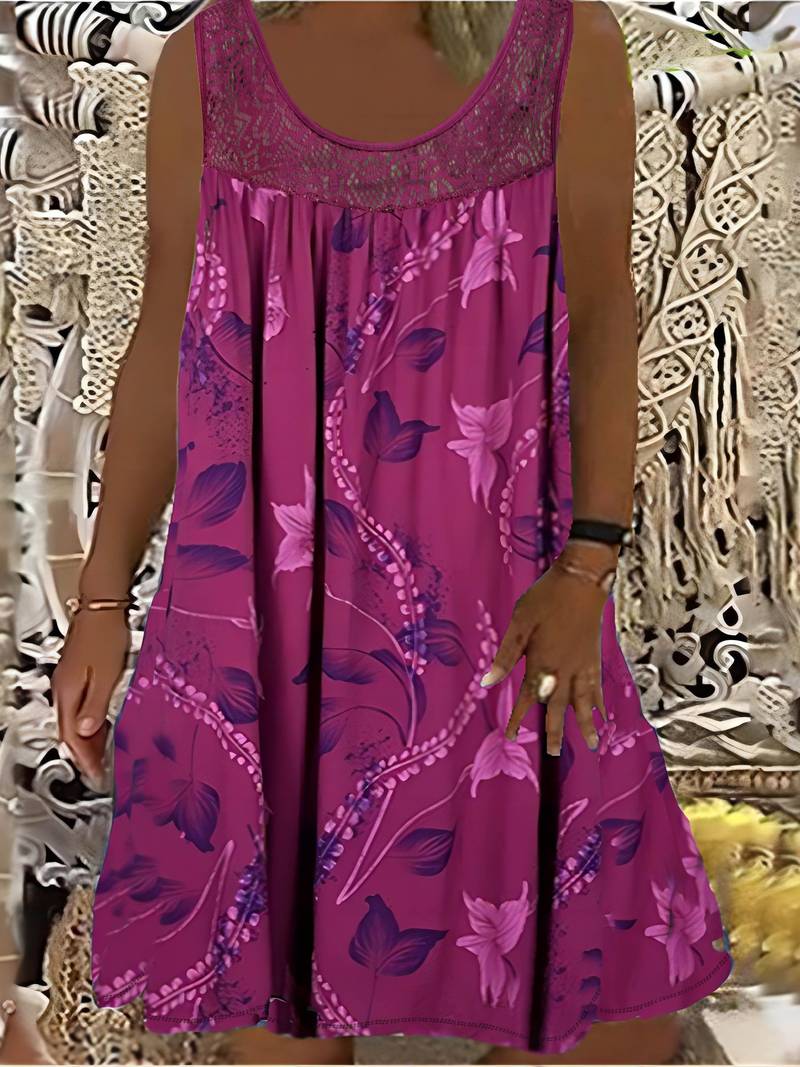 Samudri - Loose Sleeveless Maxi Dress With Round Neck