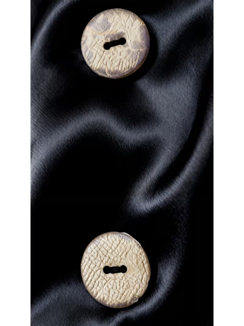 Avelea - Satin Square Neck Button Top