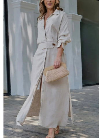 Binalee - Long Sleeved Midi Dress