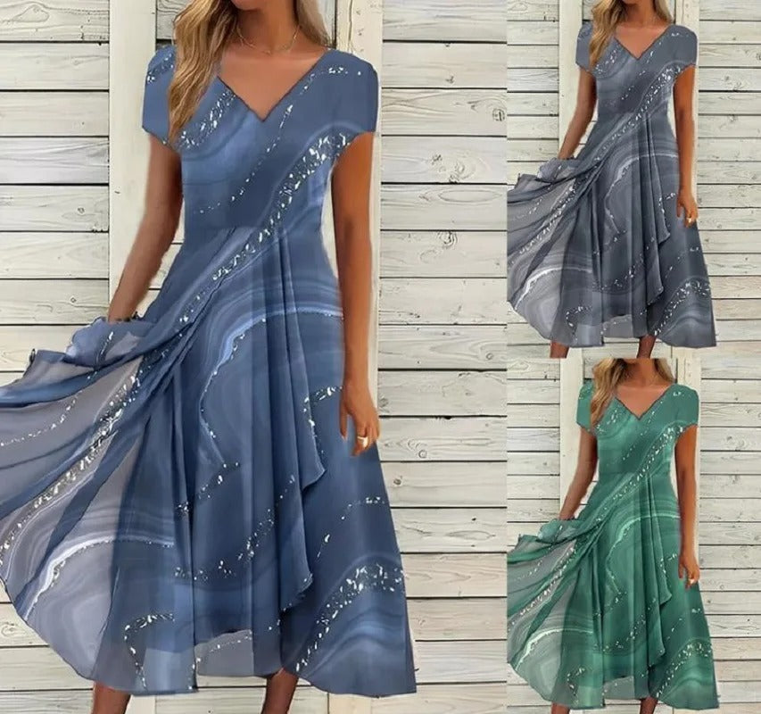 Ayana - V Neck Midi Dress