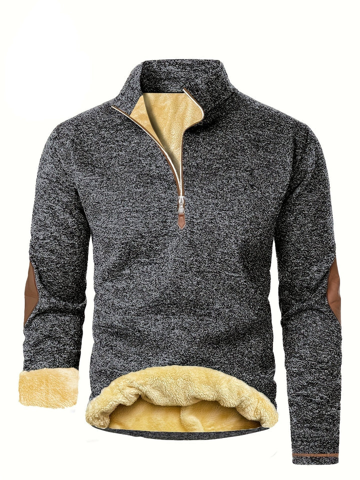 Quenin - Stand Up Collar Knitted Sweater