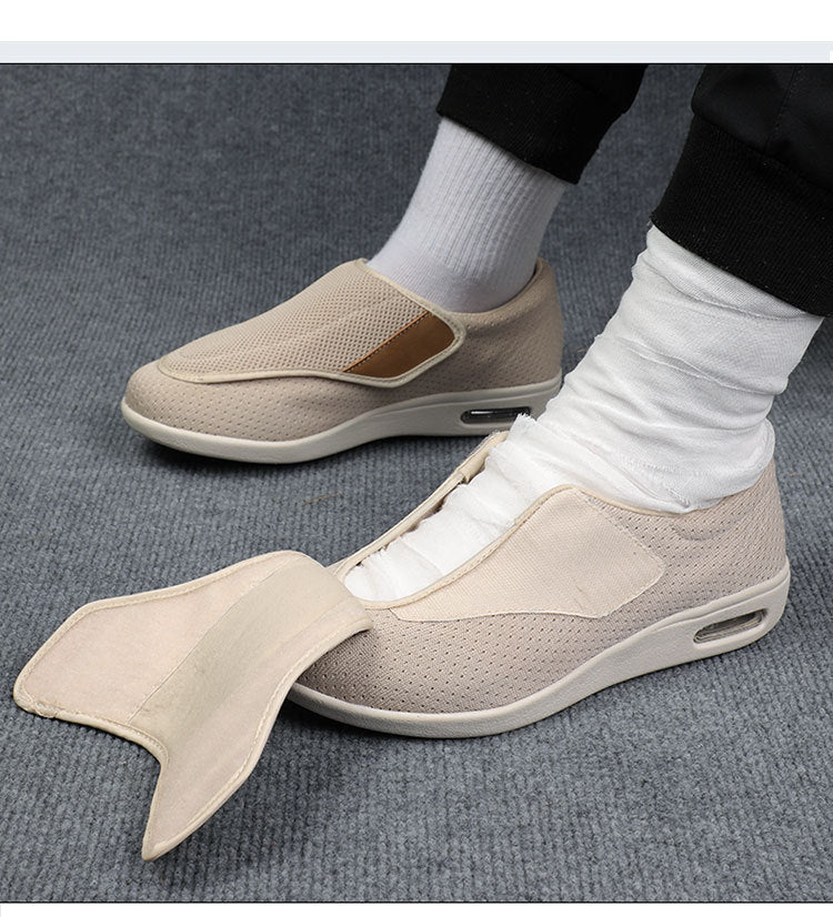 Isolenna - Mesh Shoes With Wide Strap and Thick Sole