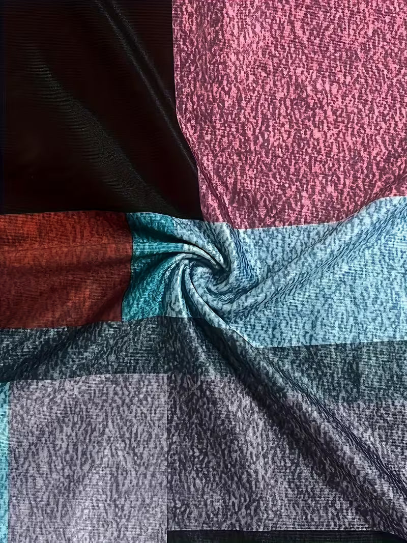 Seraenna - Vibrant Geometric Pattern Top
