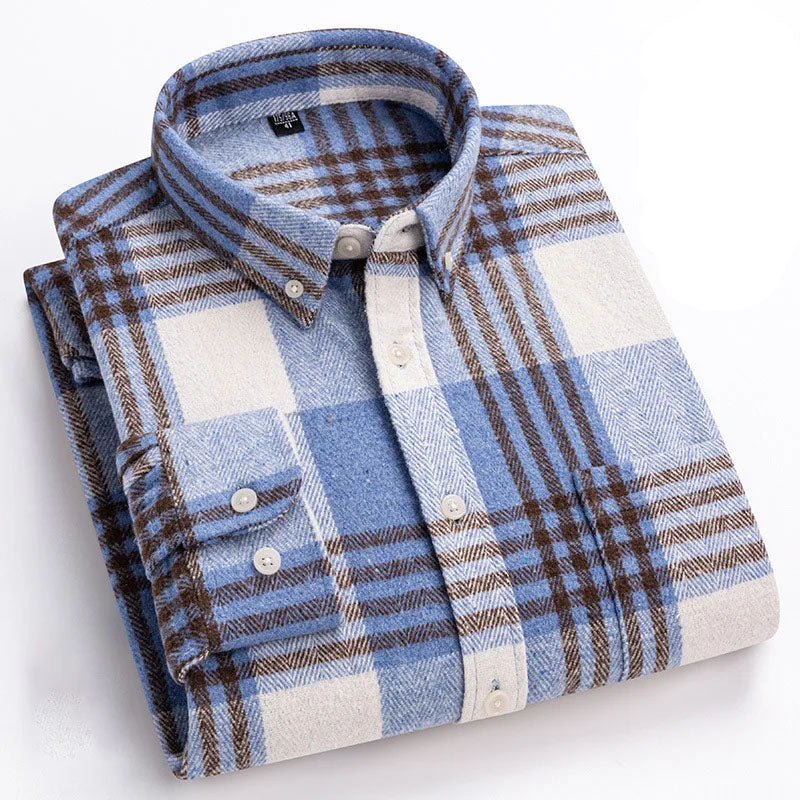 Balthar - Plaid Button-Up Long Sleeve Shirt