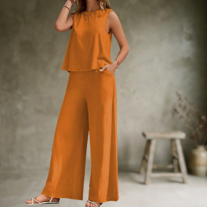 Alizeh - Elegant Sleeveless Two Piece Set