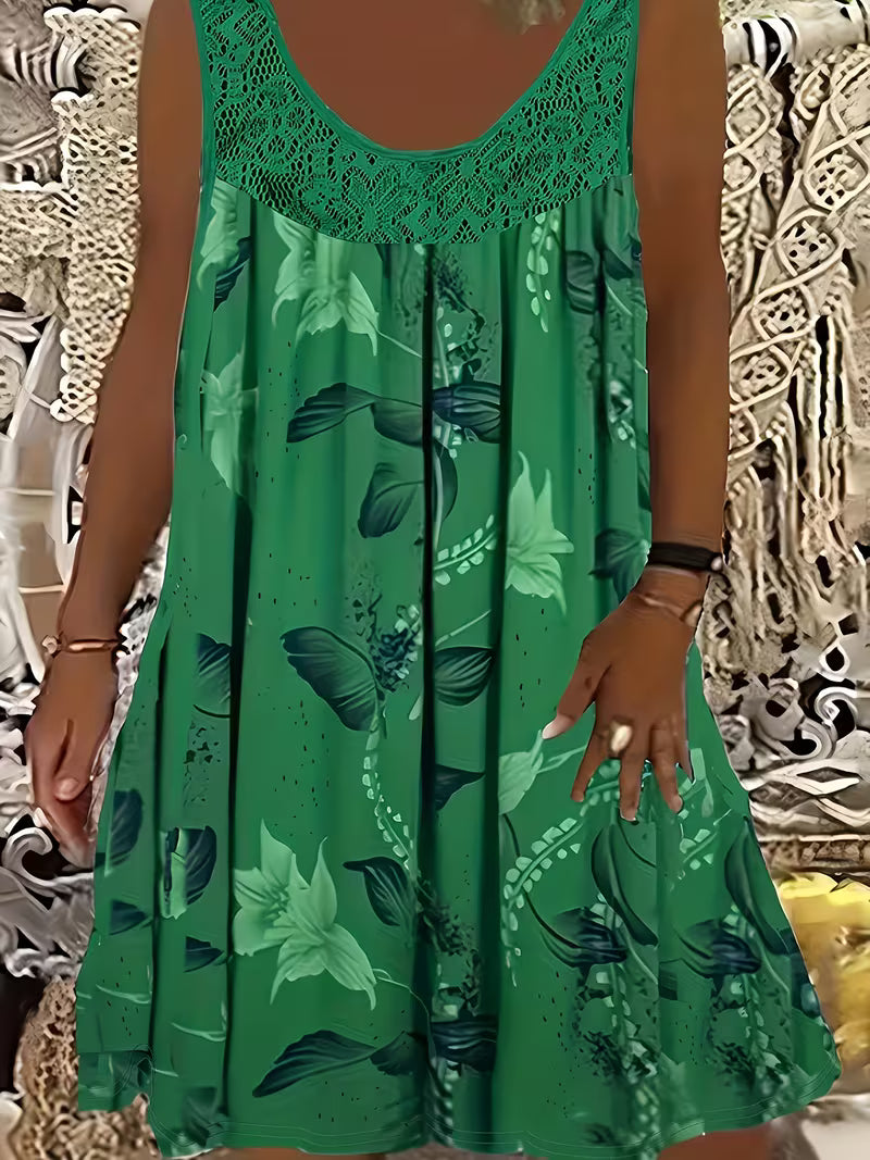 Samudri - Loose Sleeveless Maxi Dress With Round Neck