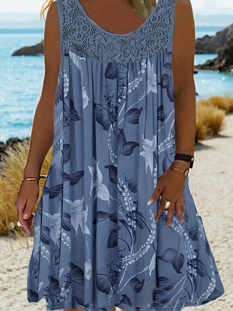 Samudri - Loose Sleeveless Maxi Dress With Round Neck