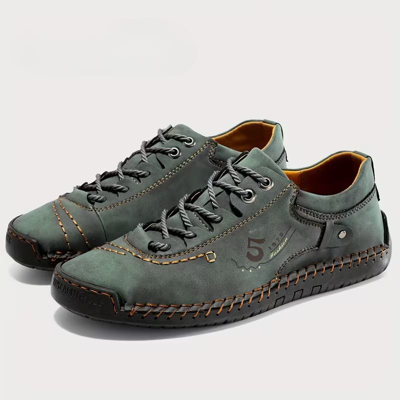 Vortexgrid - Lace Up Stitching Shoes