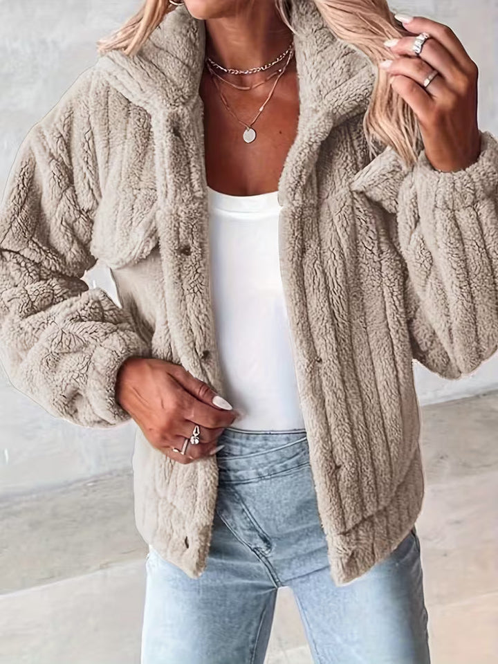 Lovana - Faux Fur Jacket Jacket With Pockets