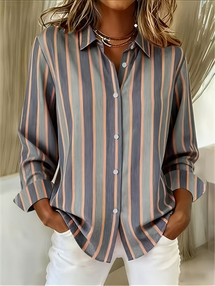 Chamique - Long Sleeve Button-Up Shirt