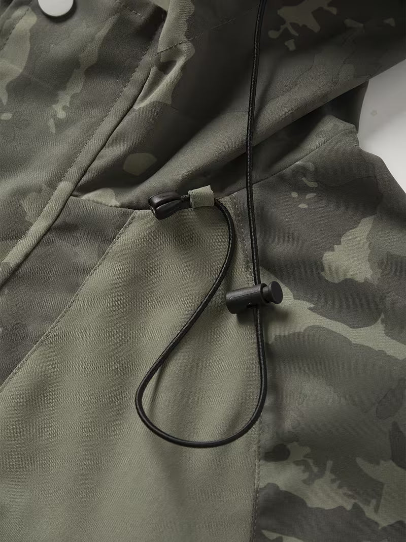 Prismspan - Camouflage Hooded Windbreaker Jacket