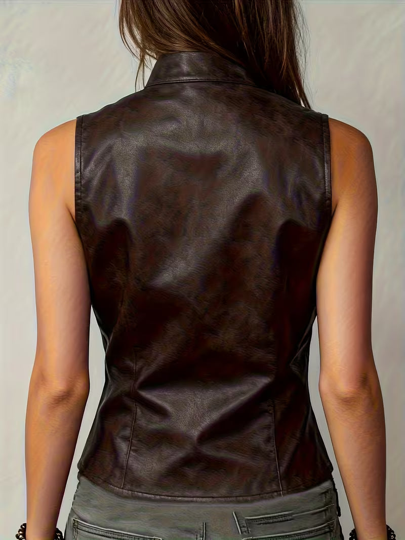 Felician - Retro Biker Street Trendy Vest