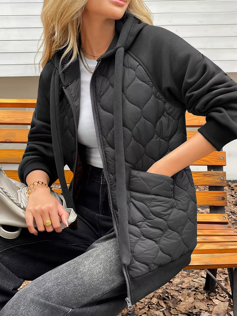 Tatjua - Long Sleeve Jacket With Quilted Panels