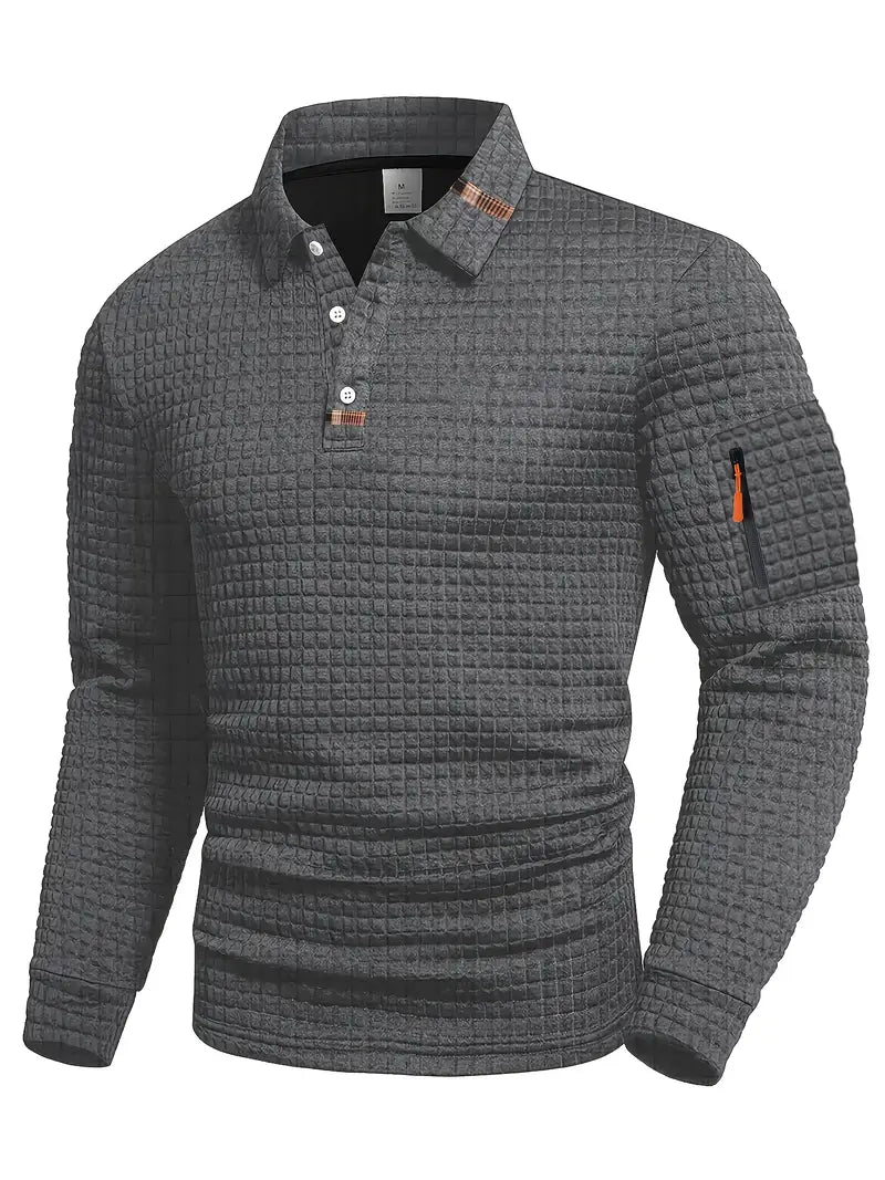 Ephraim - Textured Polo Shirt With Sleeve Pocket
