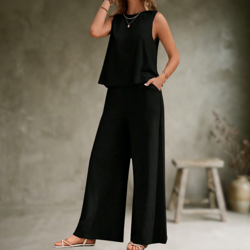 Alizeh - Elegant Sleeveless Two Piece Set