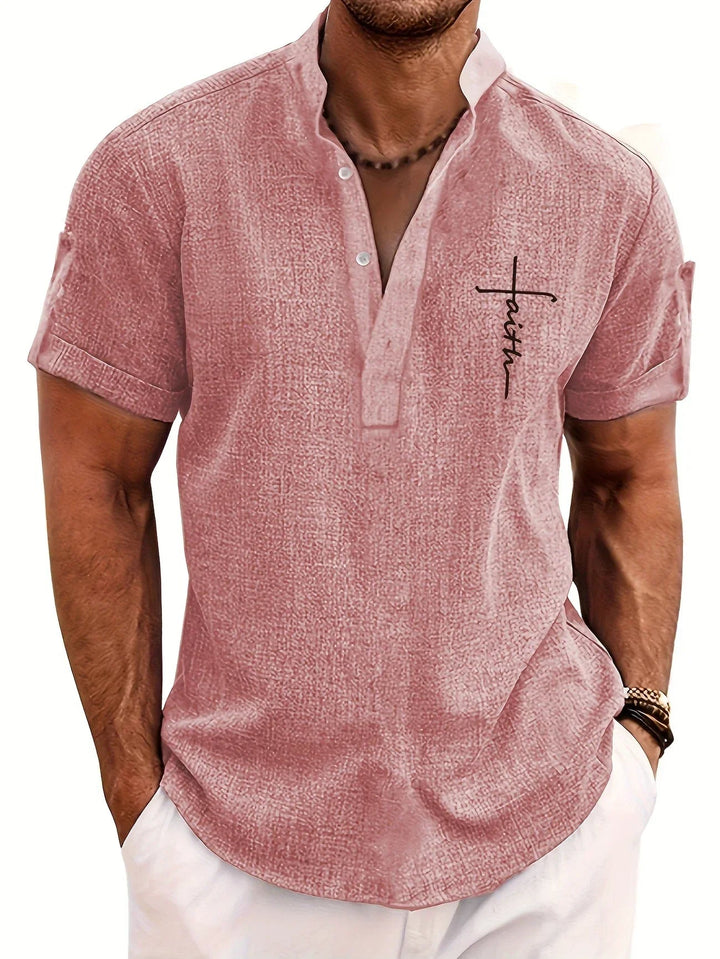 Samuelson - Elegant Short Sleeve Shirt With Collar