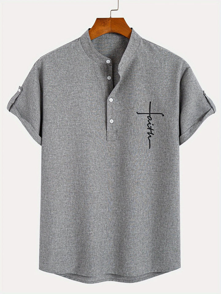 Samuelson - Elegant Short Sleeve Shirt With Collar