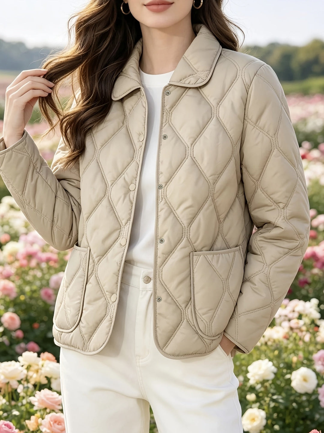 Amalavida - Elegant and Chic Loose Fit Padded Jacket