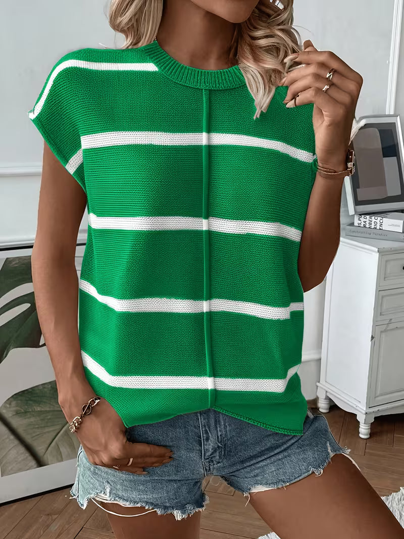 Agatha - Summer Casual Loose Shoulder Sleeveless Sweater