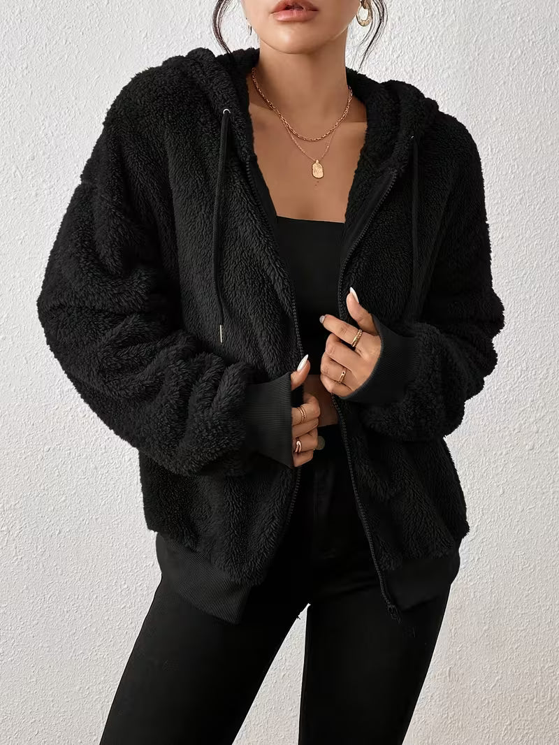 Svevia - Casual Hooded Warm Furry Jacket
