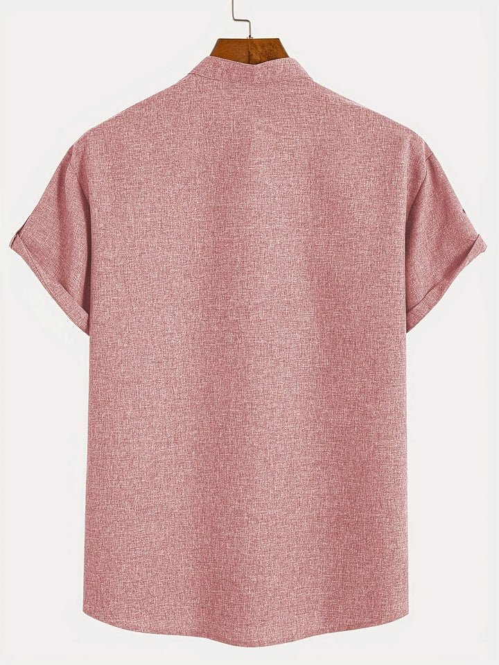 Samuelson - Elegant Short Sleeve Shirt With Collar