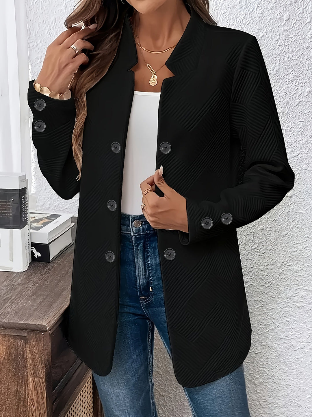 Marisenna - Long Sleeve Jacket With Pocket