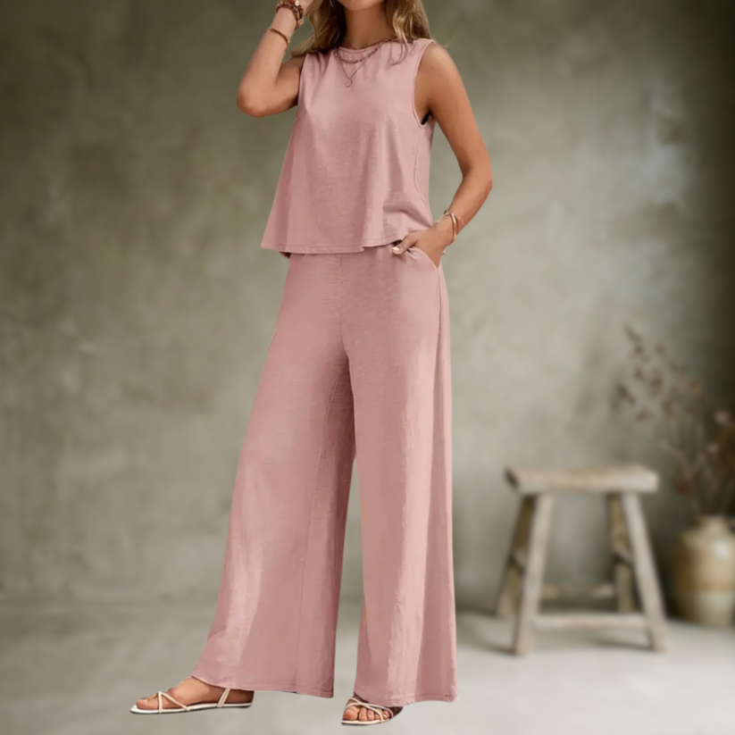 Alizeh - Elegant Sleeveless Two Piece Set