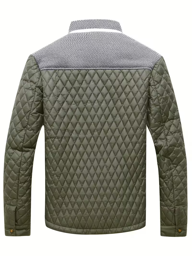 Raffin - Diamond Patchwork Puffer Jacket