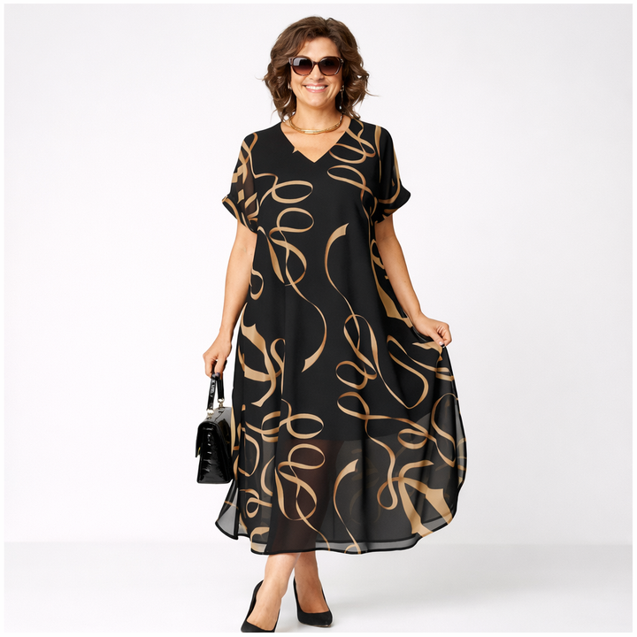 Pavla - Elegant Short Sleeve Dress