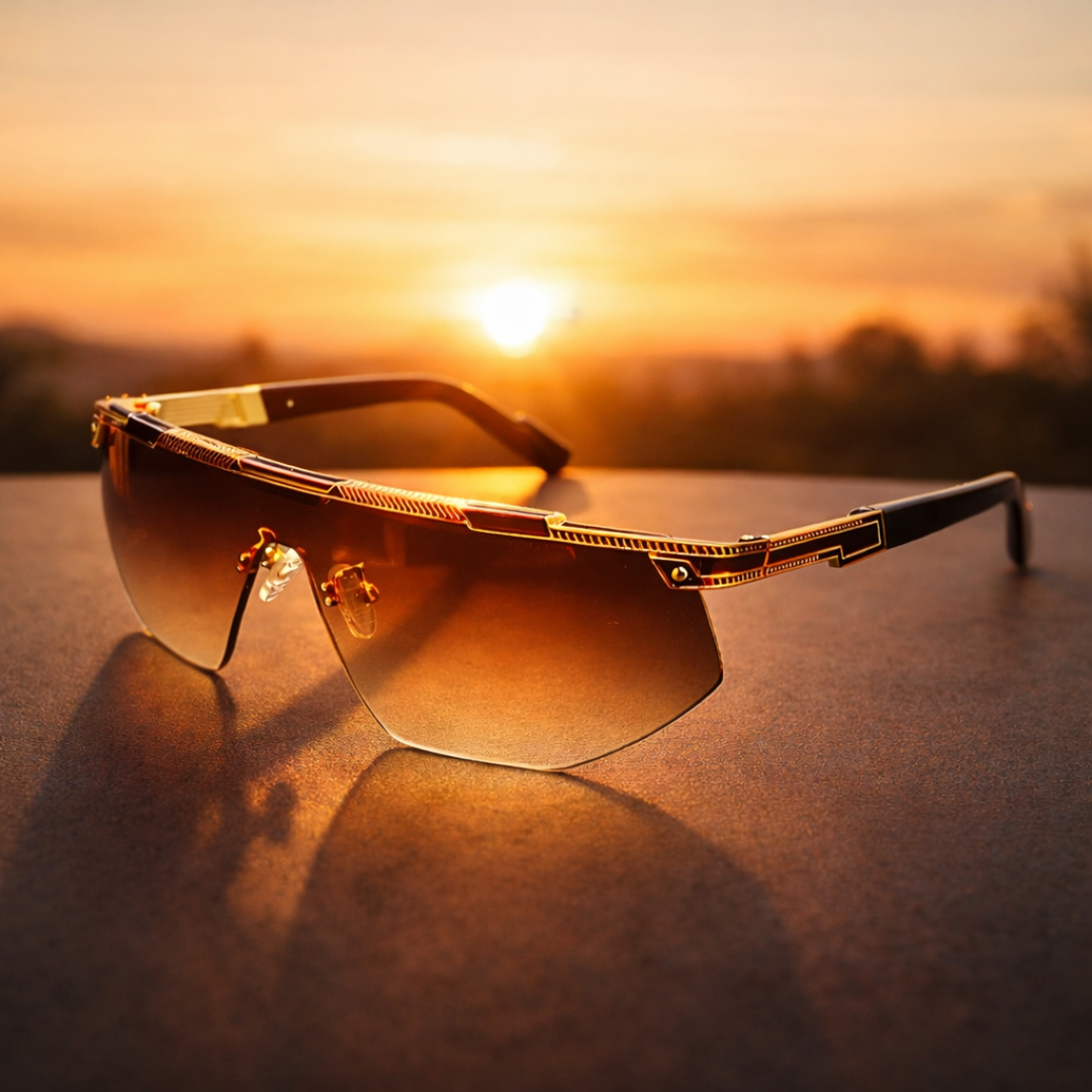 GlareVibe - Rimless Irregular Sunglasses