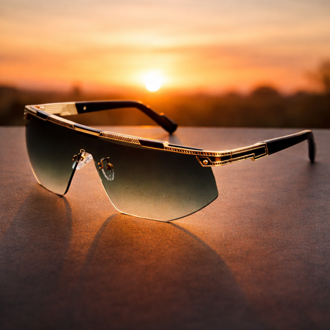 GlareVibe - Rimless Irregular Sunglasses