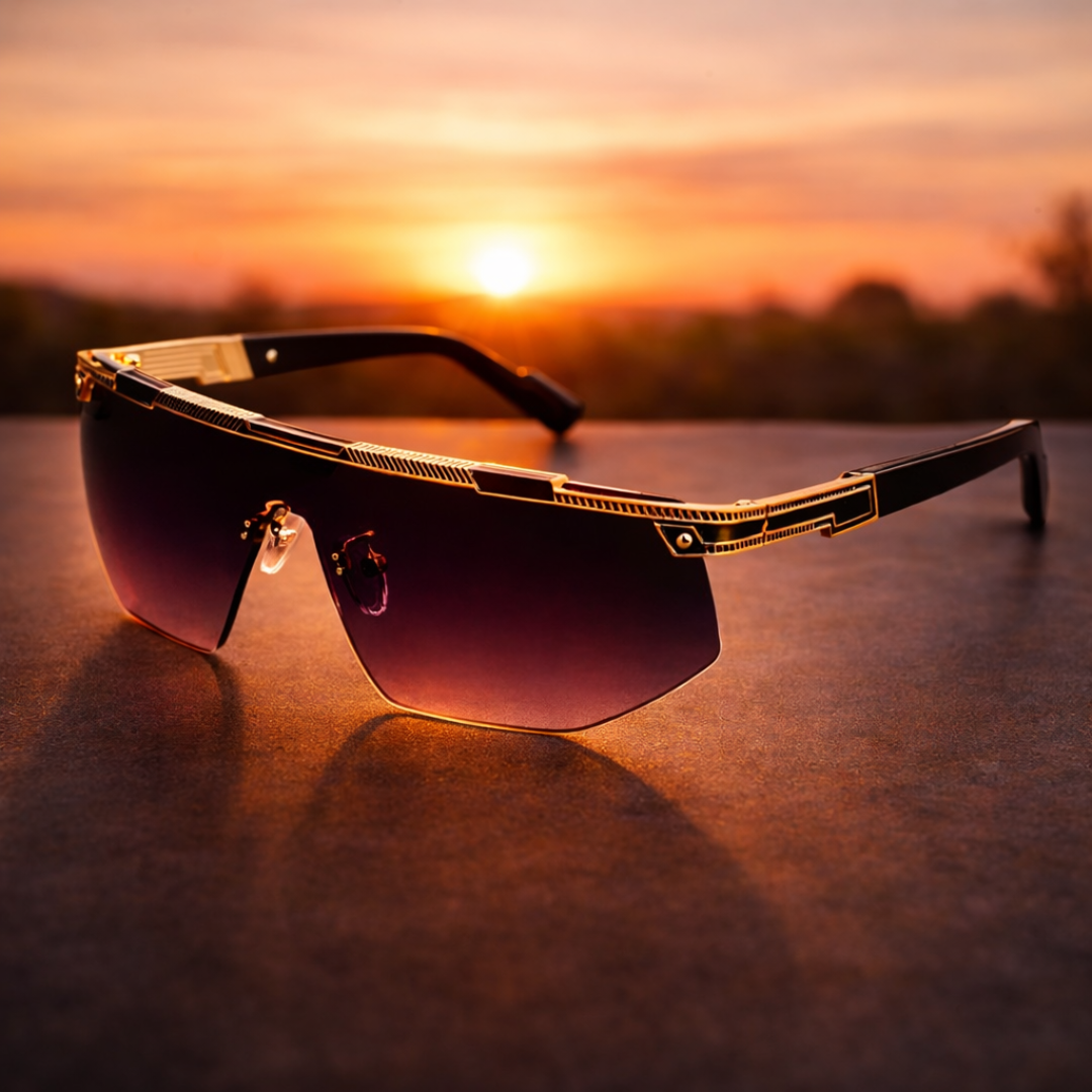 GlareVibe - Rimless Irregular Sunglasses