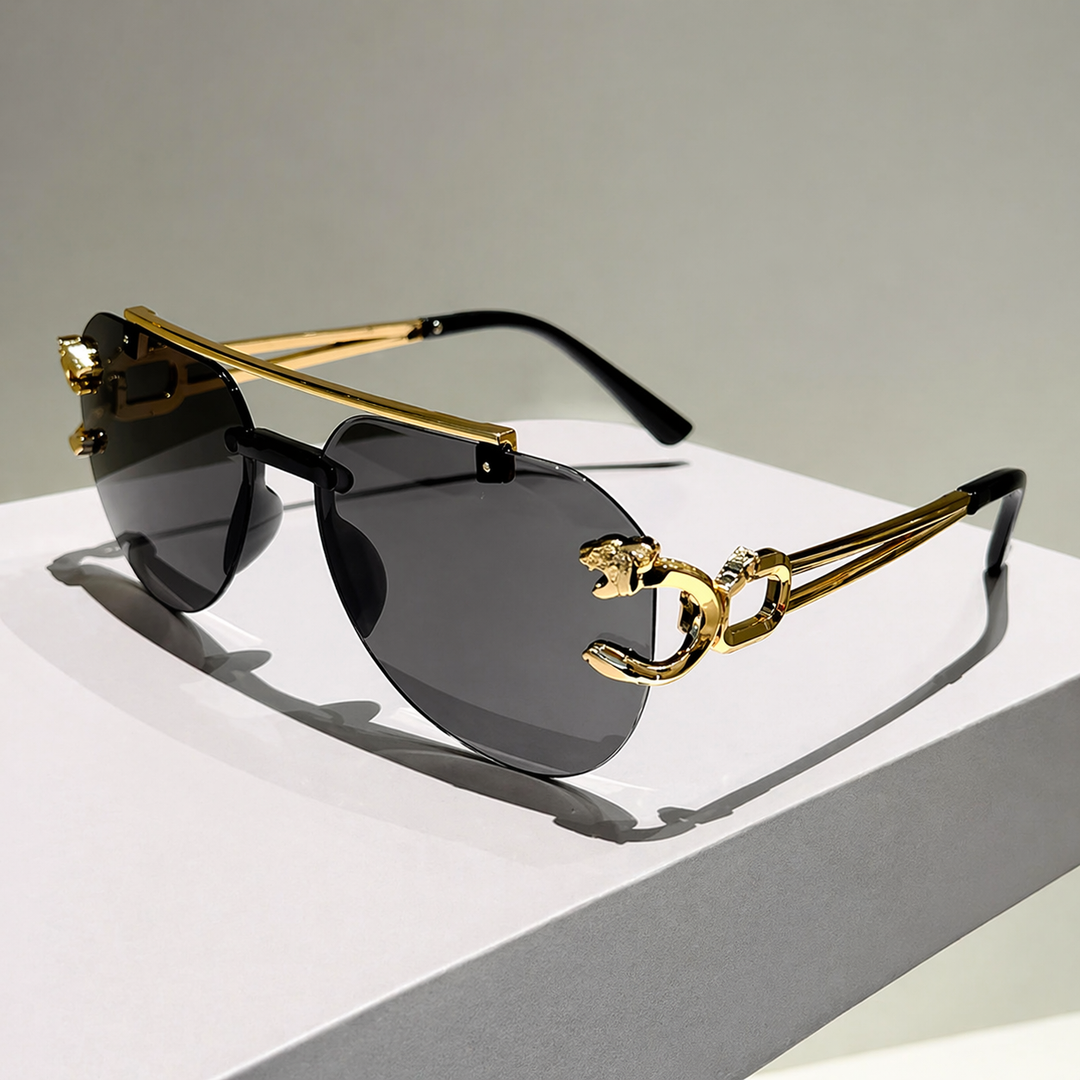 LuxePilot - Rimless Pilot Sunglasses
