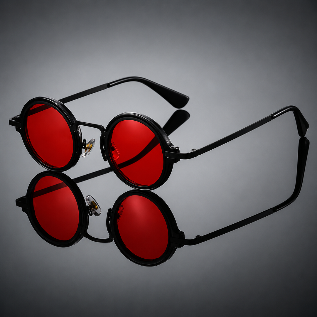 OrbitShade - Retro Metal Round Frame Sunglasses