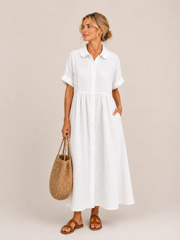 Anjali - Summer Shirt Middi Dress