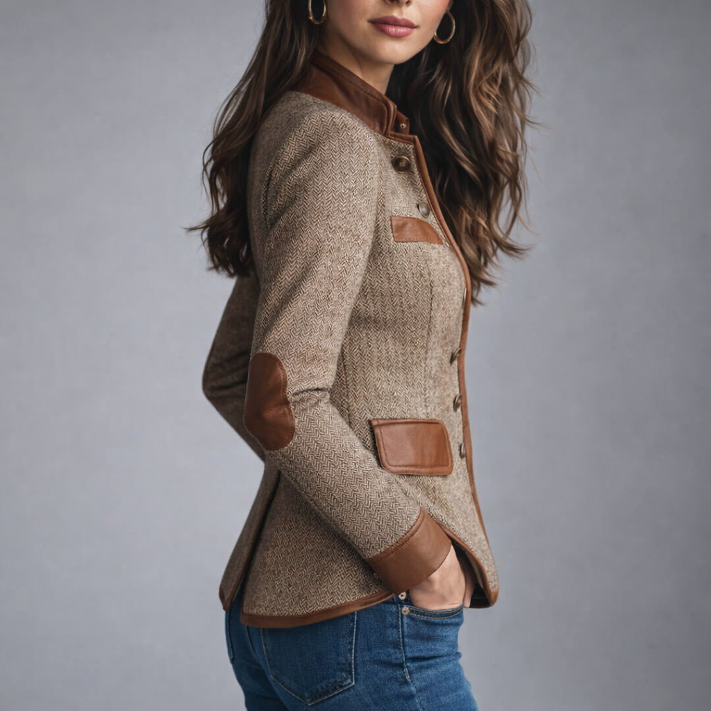 Yvanna - Elegant Heritage Tweed Jacket