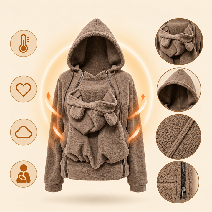 Tatjuira - Babywearing Hooded Fleece Jacket