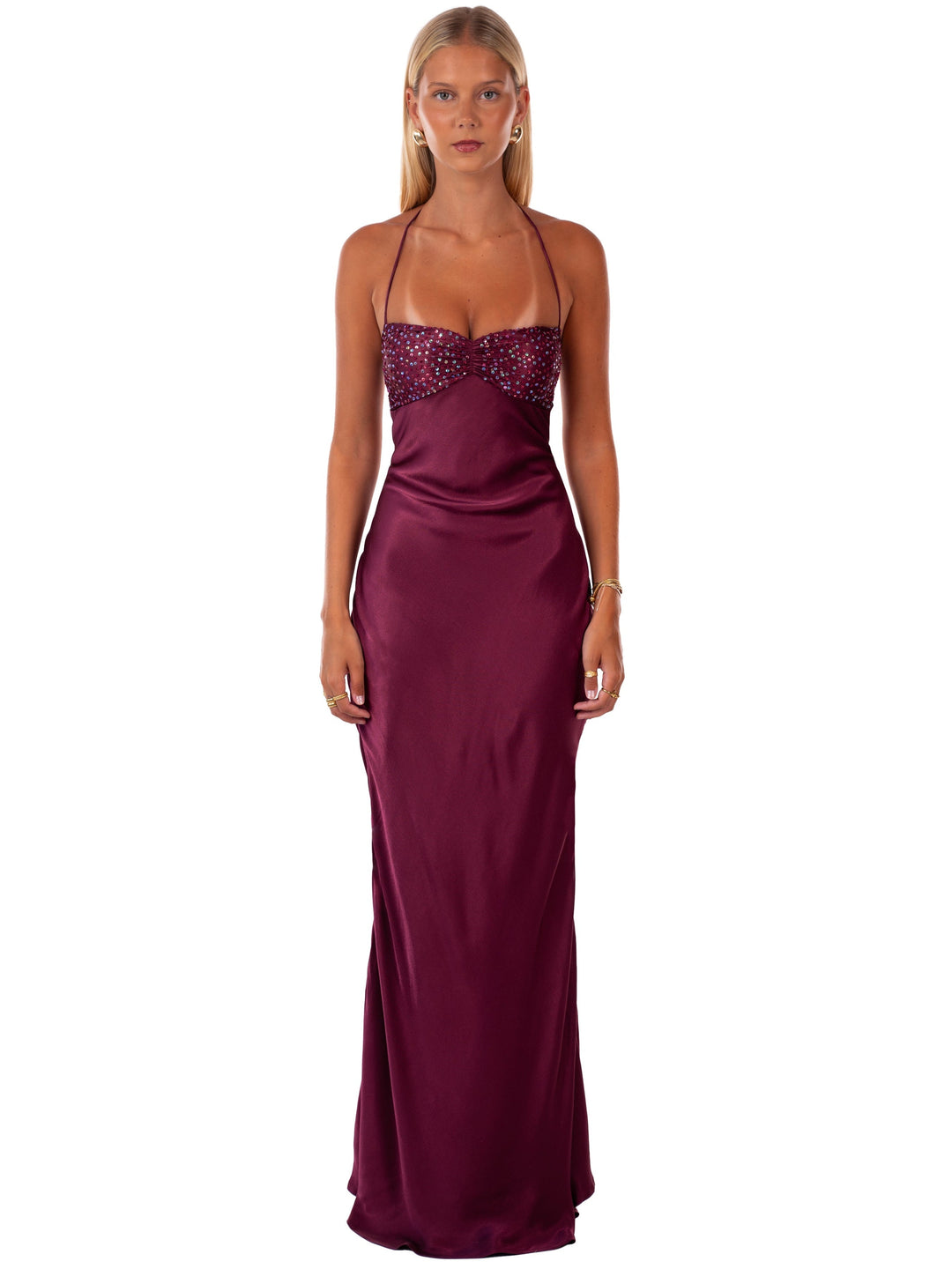 Nilysha - Elegant Sleeveless Maxi Dress