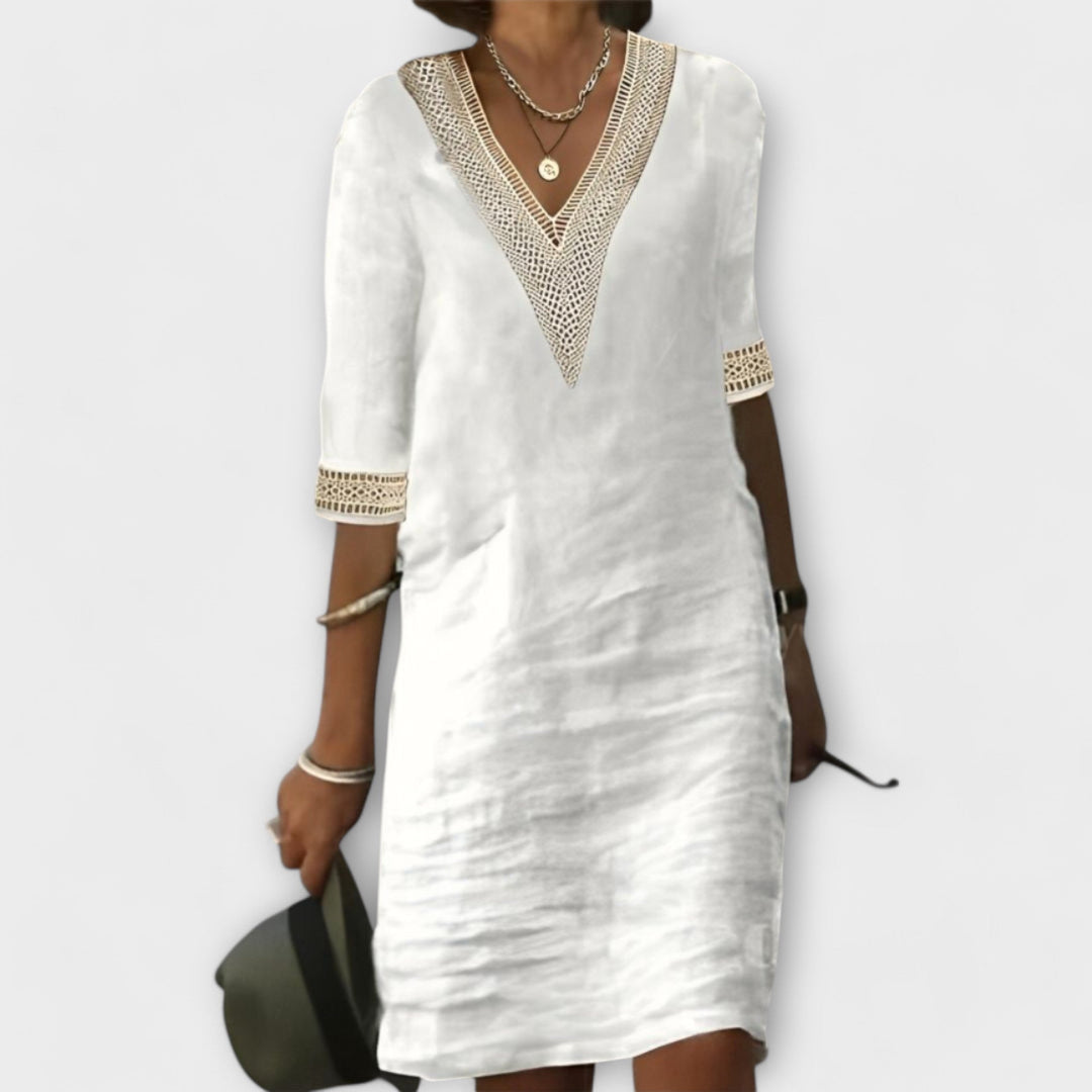 Emelia - Cotton And Linen Dress