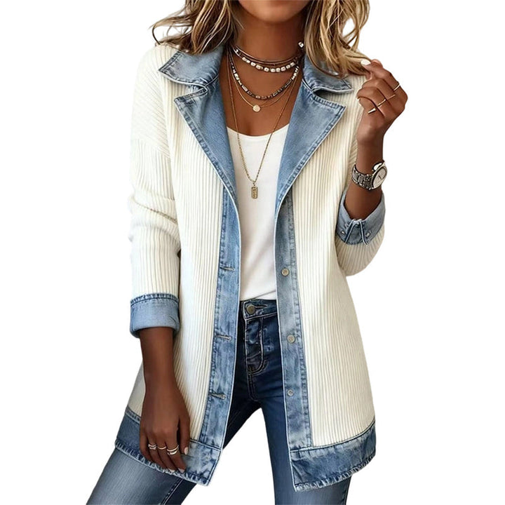 Serana - Styish Cardigan With Denim