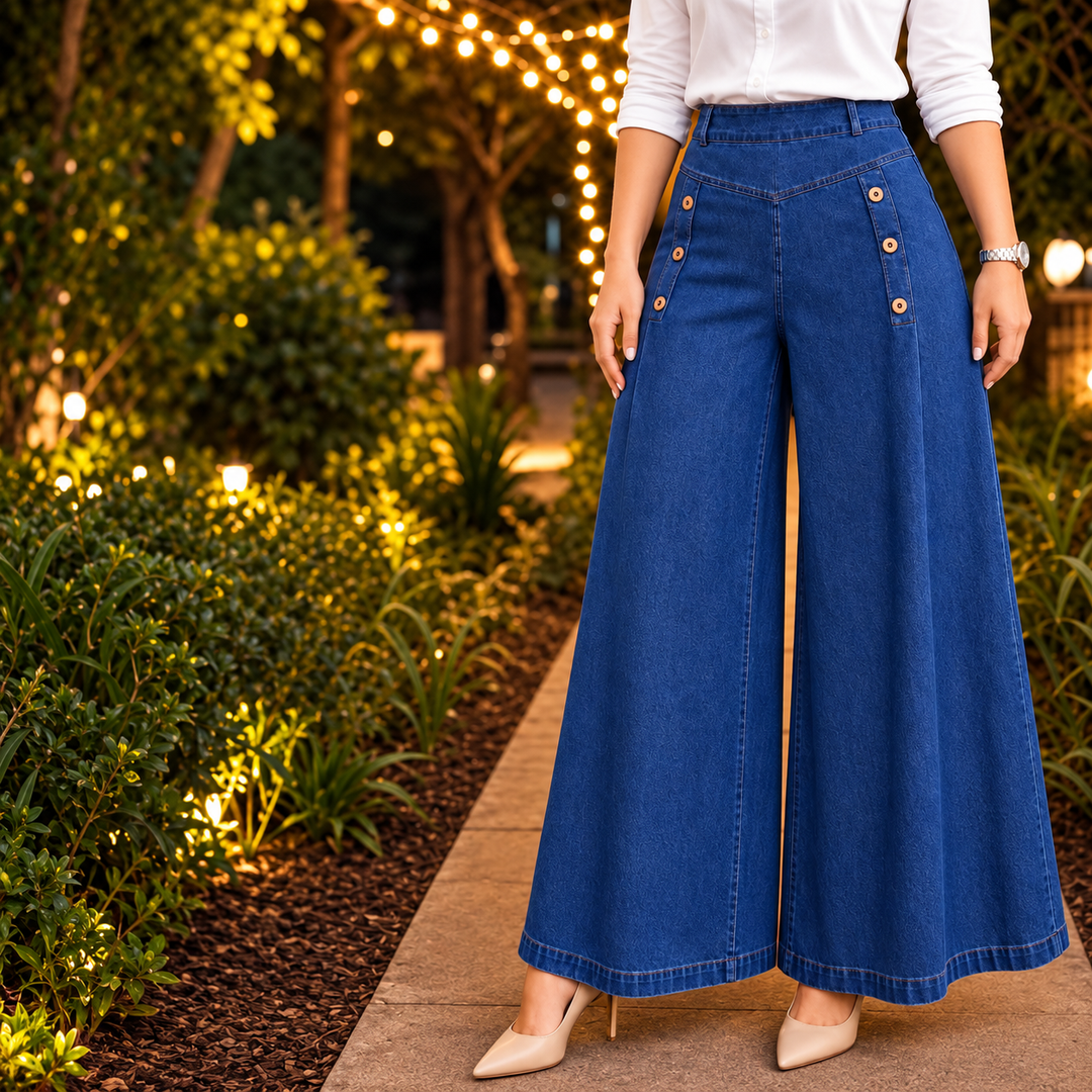 Belilica - Stretch Jeans With Decorative Buttons