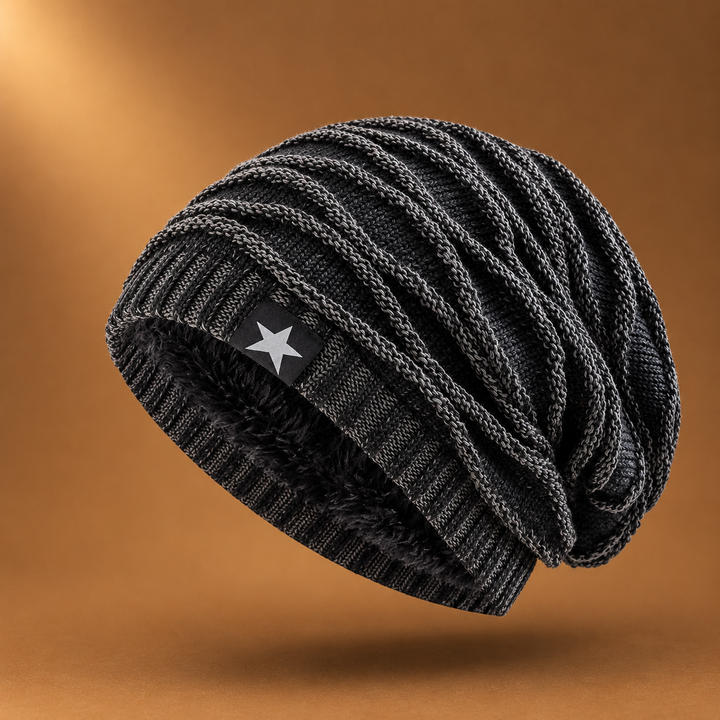 Jiomuglow - Fleece Lined Knit Beanie