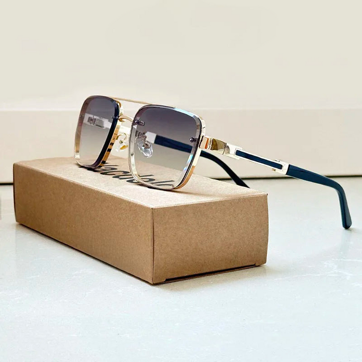 MetroLens - Double Bridge Square Sunglasses
