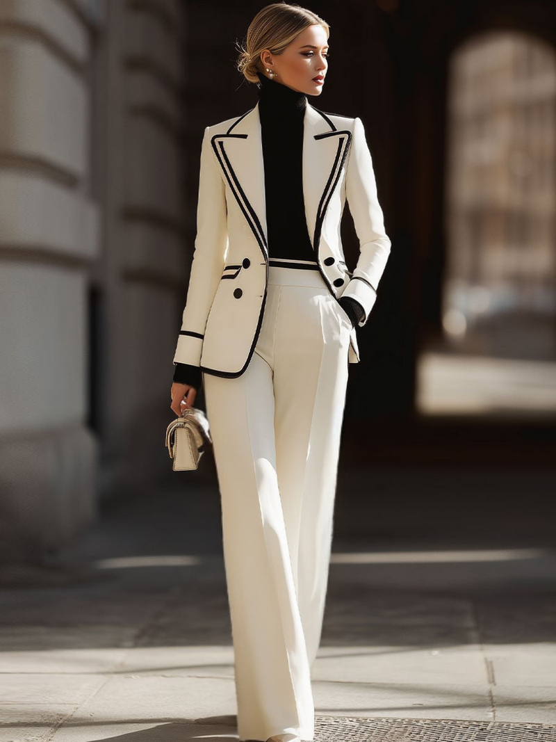 Kaushini - Wide Leg Two Peice Suit