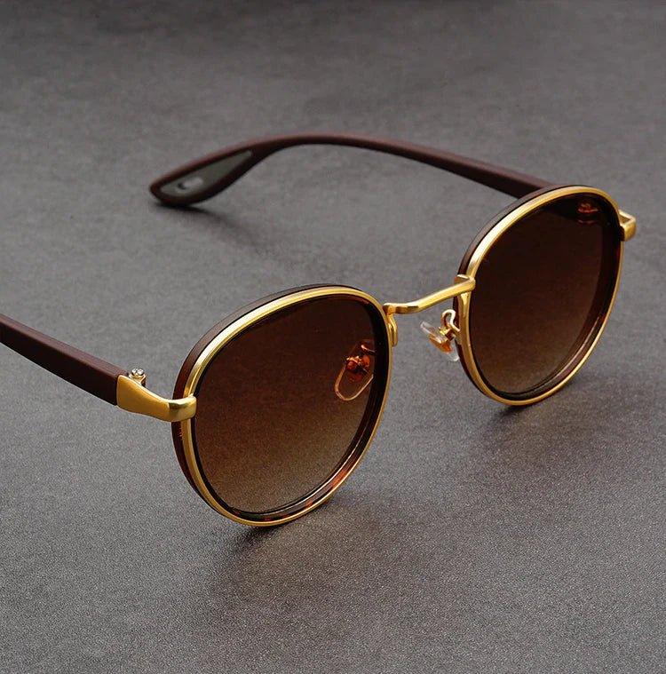 NoirGlow - Luxe Eclipse Circular Sunglasses